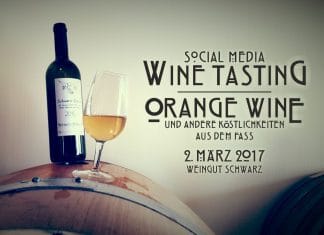 Social Media Wine tasting -Orange Wine und andere köstlichkeiten