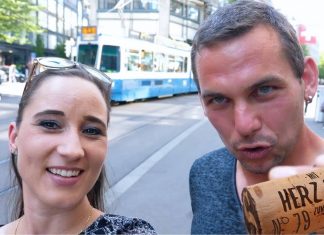 Zwei Landeier in der Stadt